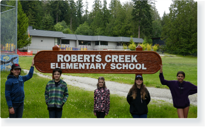 Students at Robert's Creek Elementary School